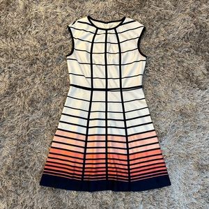 Geometric Striped Ombré Dress - Sandra Darren
